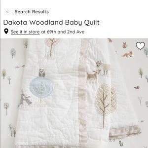 Pottery barn crib sheet and quilt